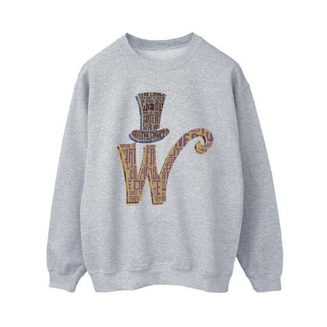 Li-cense Willy wonka dames w logo muts sweatshirt UTBI42462_sportsgrey large