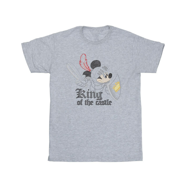 Li-cense Disney meisjes mickey mouse king of the castle katoenen t-shirt UTBI30589_sportsgrey large