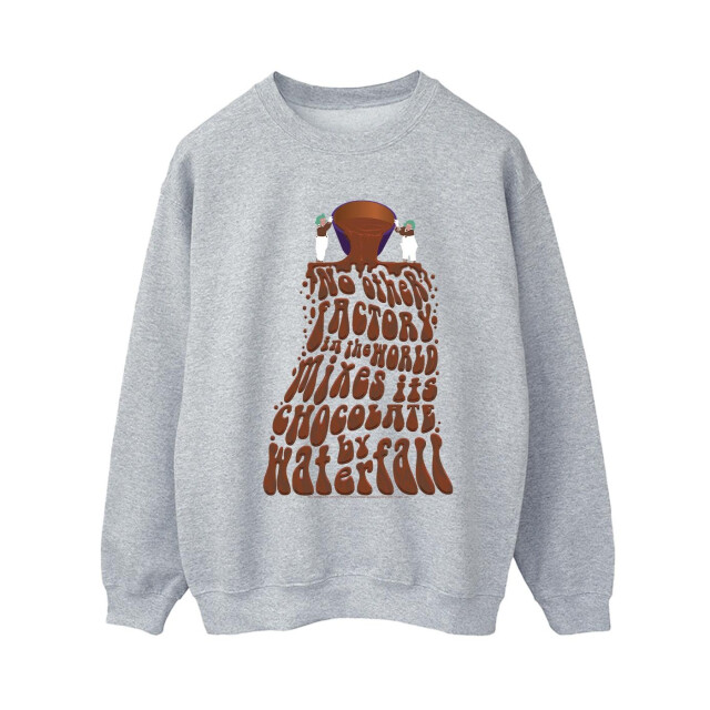Li-cense Willy wonka dames chocolade waterval sweatshirt UTBI42450_sportsgrey large