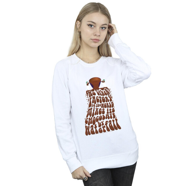 Li-cense Willy wonka dames chocolade waterval sweatshirt UTBI42450_white large
