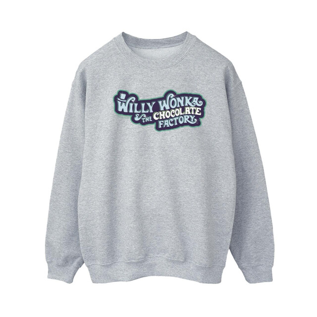 Li-cense Willy wonka dames chocoladefabriek logo sweatshirt UTBI42437_sportsgrey large