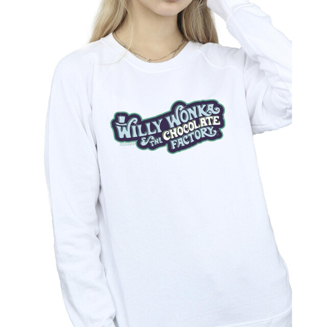 Li-cense Willy wonka dames chocoladefabriek logo sweatshirt UTBI42437_white large