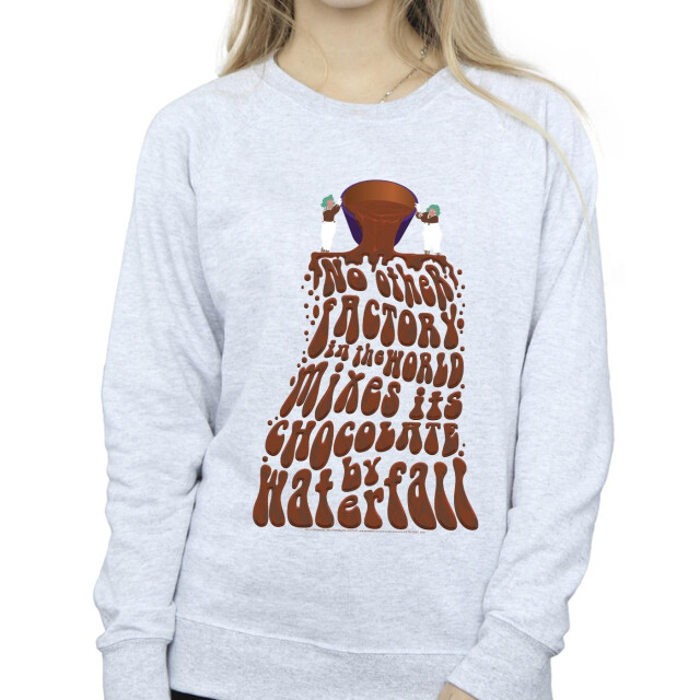 Li-cense Willy wonka dames chocolade waterval sweatshirt UTBI42450_sportsgrey large
