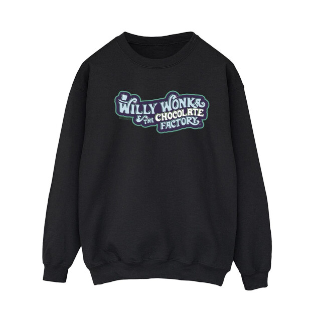 Li-cense Willy wonka dames chocoladefabriek logo sweatshirt UTBI42437_black large