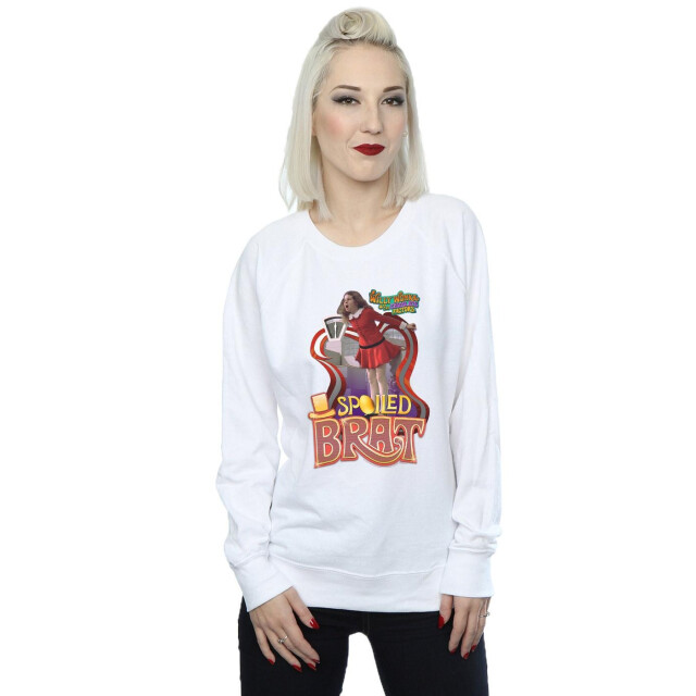 Li-cense Willy wonka and the chocolate factory dames spoiled brat sweatshirt UTBI42416_white large