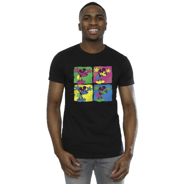 Li-cense Disney heren mickey mouse pop art t-shirt UTBI42383_black large