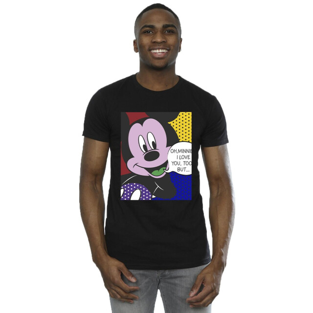 Li-cense Disney heren mickey mouse oh minnie pop art t-shirt UTBI42372_black large