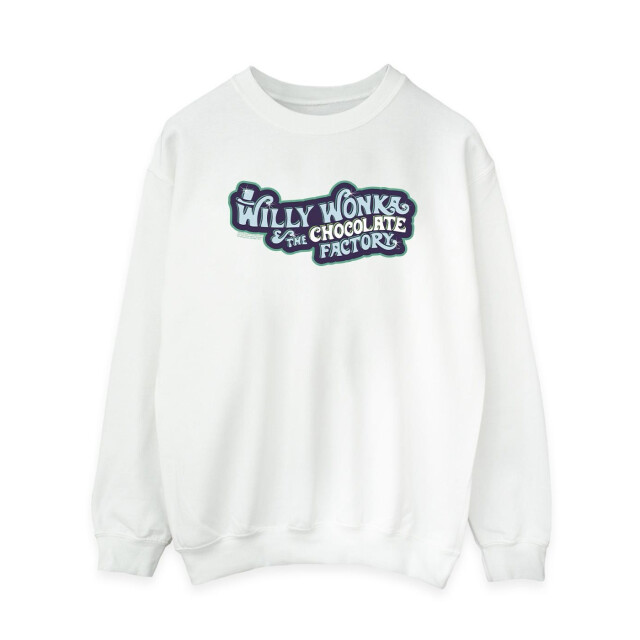 Li-cense Willy wonka dames chocoladefabriek logo sweatshirt UTBI42437_white large