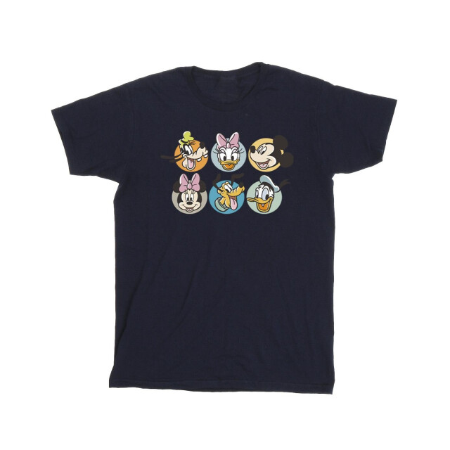 Li-cense Disney heren mickey mouse and friends gezichten t-shirt UTBI42342_navyblue large