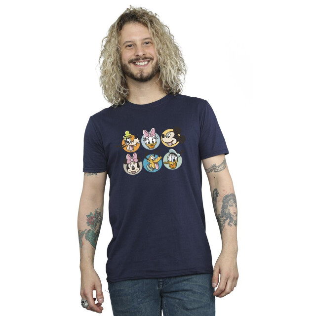 Li-cense Disney heren mickey mouse and friends gezichten t-shirt UTBI42342_navyblue large