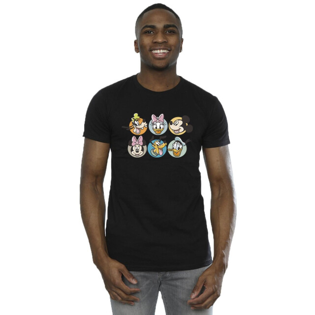 Li-cense Disney heren mickey mouse and friends gezichten t-shirt UTBI42342_black large