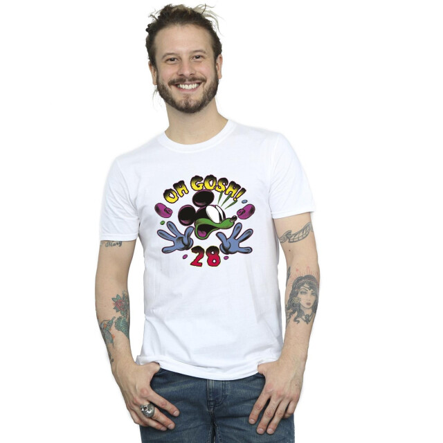 Li-cense Disney heren mickey mouse oh gosh pop art t-shirt UTBI42408_white large
