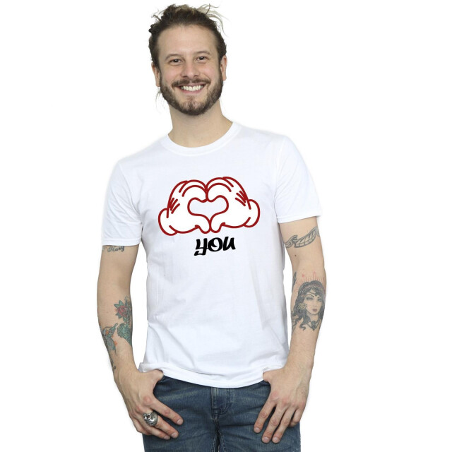 Li-cense Disney heren mickey mouse love you hands t-shirt UTBI42315_white large