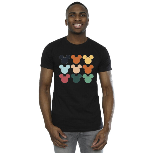 Li-cense Disney heren mickey mouse hoofden vierkant t-shirt UTBI42360_black large