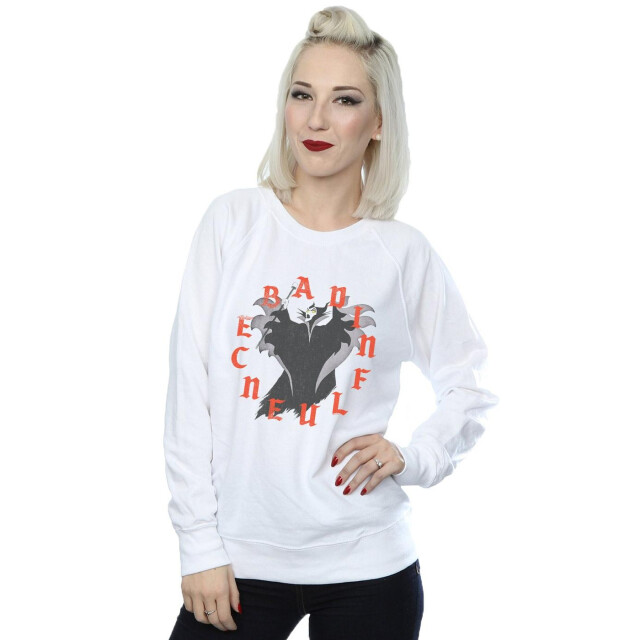 Li-cense Disney dames maleficent bad influence sweatshirt UTBI42302_white large