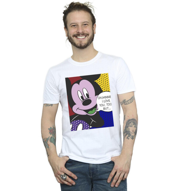 Li-cense Disney heren mickey mouse oh minnie pop art t-shirt UTBI42372_white large