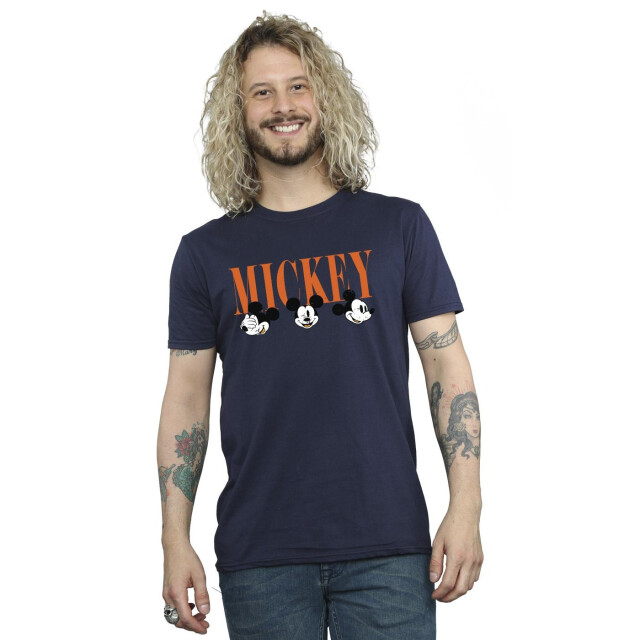 Li-cense Disney heren mickey mouse gezichten t-shirt UTBI42276_navyblue large
