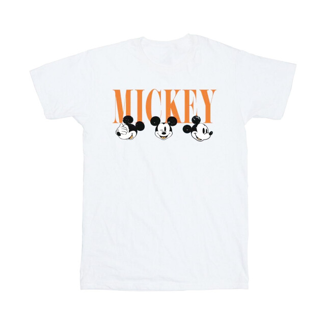 Li-cense Disney heren mickey mouse gezichten t-shirt UTBI42276_white large