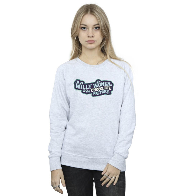 Li-cense Willy wonka dames chocoladefabriek logo sweatshirt UTBI42437_sportsgrey large