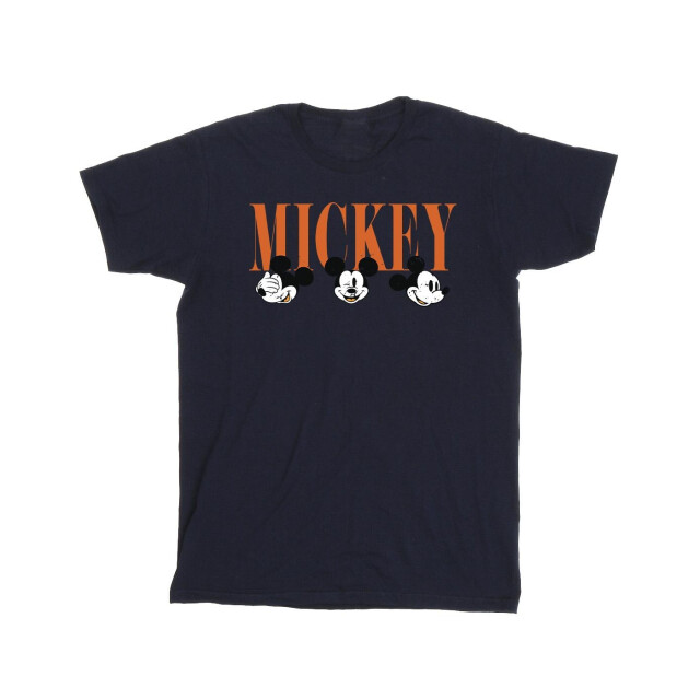 Li-cense Disney heren mickey mouse gezichten t-shirt UTBI42276_navyblue large