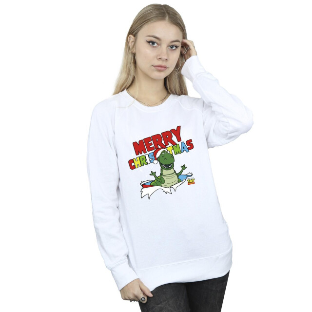 Li-cense Disney dames toy story rex kerstmis burst sweatshirt UTBI42257_white large