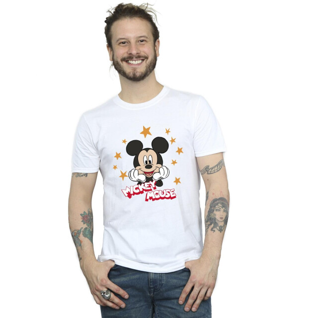 Li-cense Disney heren mickey mouse sterren t-shirt UTBI42211_white large