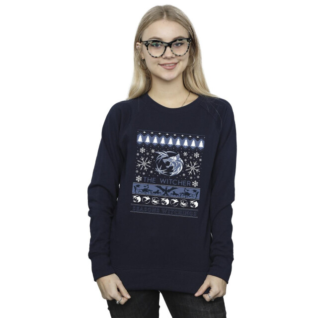 Li-cense Netflix dames the witcher seasons witchings sweatshirt UTBI41902_navyblue large