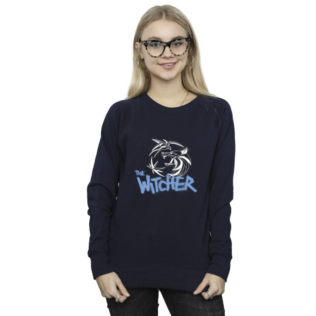 Li-cense Netflix dames the witcher spray logo sweatshirt UTBI41859_navyblue large