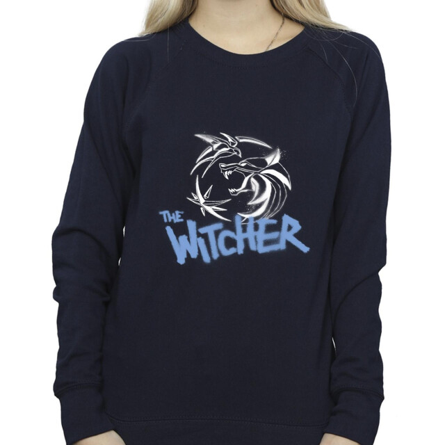Li-cense Netflix dames the witcher spray logo sweatshirt UTBI41859_navyblue large