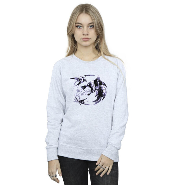 Li-cense Netflix dames the witcher wolf logo infill sweatshirt UTBI41875_sportsgrey large