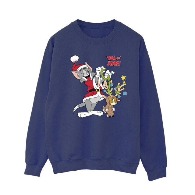 Li-cense Tom & jerry dames kerstmis rendier sweatshirt UTBI40822_navyblue large