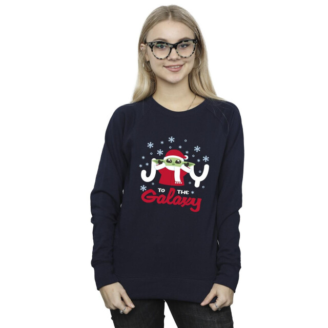 Li-cense Star wars dames the mandalorian joy to the galaxy sweatshirt UTBI39965_navyblue large