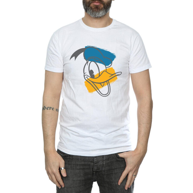 Li-cense Disney heren donald duck hoofd t-shirt UTBI39461_white large