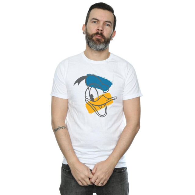 Li-cense Disney heren donald duck hoofd t-shirt UTBI39461_white large
