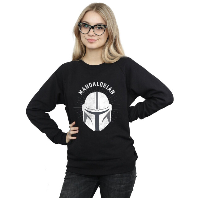 Li-cense Star wars dames the mandalorian helm sweatshirt UTBI39047_black large