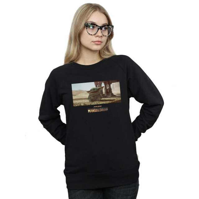Li-cense Star wars dames the mandalorian the child concept art sweatshirt UTBI38875_black large