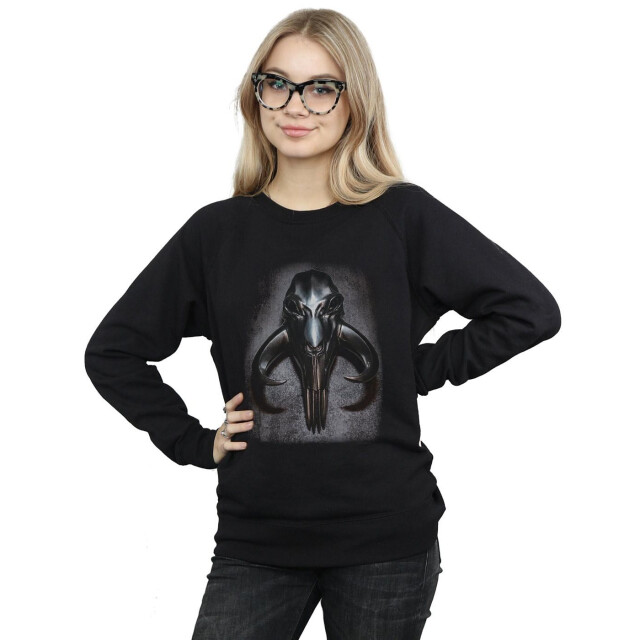 Li-cense Star wars dames the mandalorian mythosaur schedel sweatshirt UTBI38876_black large