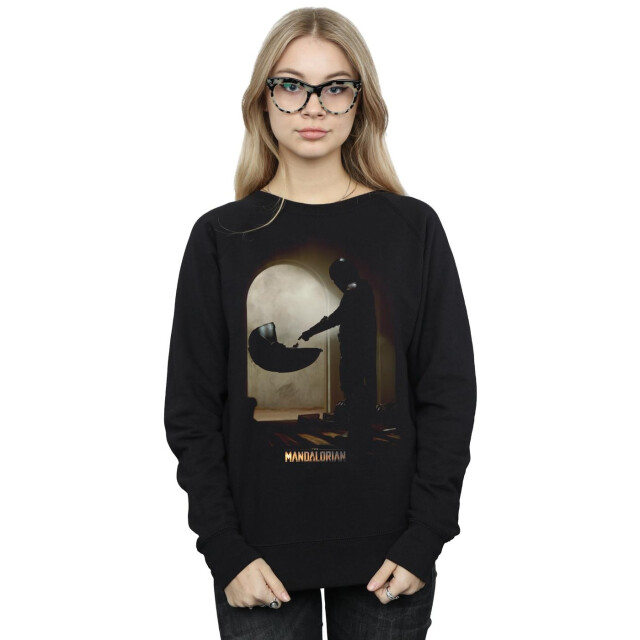 Li-cense Star wars dames the mandalorian vind het kind sweatshirt UTBI38810_black large