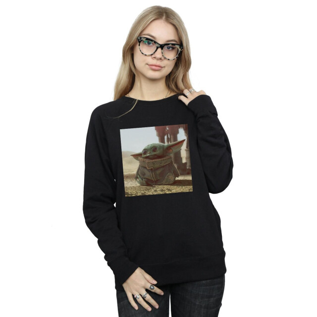 Li-cense Star wars dames the mandalorian the child scene sweatshirt UTBI38920_black large