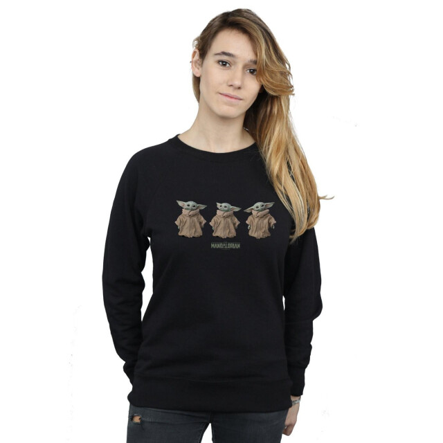 Li-cense Star wars dames the mandalorian the child poses sweatshirt UTBI38853_black large