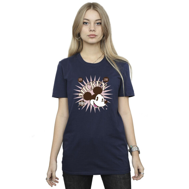 Li-cense Disney dames mickey mouse vintage leads them all katoenen vriend t-shirt UTBI38964_navyblue large