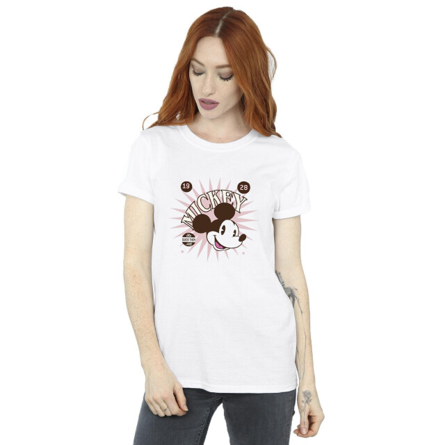 Li-cense Disney dames mickey mouse vintage leads them all katoenen vriend t-shirt UTBI38964_white large