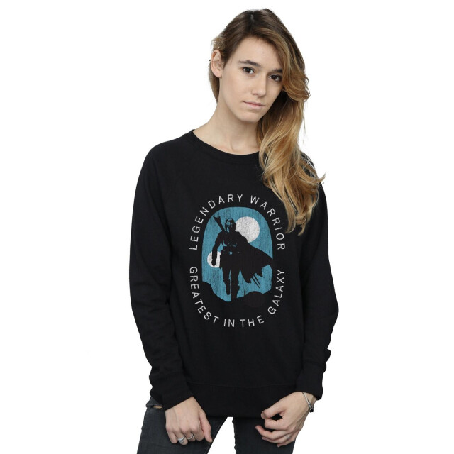 Li-cense Star wars dames the mandalorian legendarische krijger grootste in de melkweg sweatshirt UTBI38732_black large