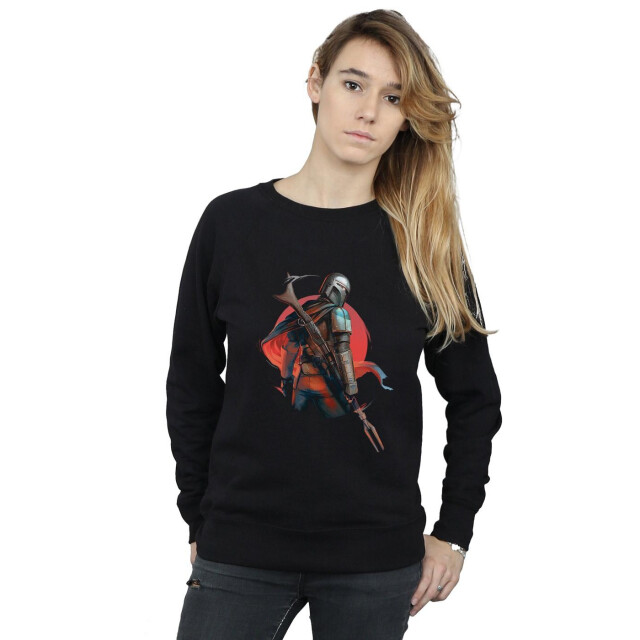 Li-cense Star wars dames the mandalorian blaster rifles sweatshirt UTBI38654_black large
