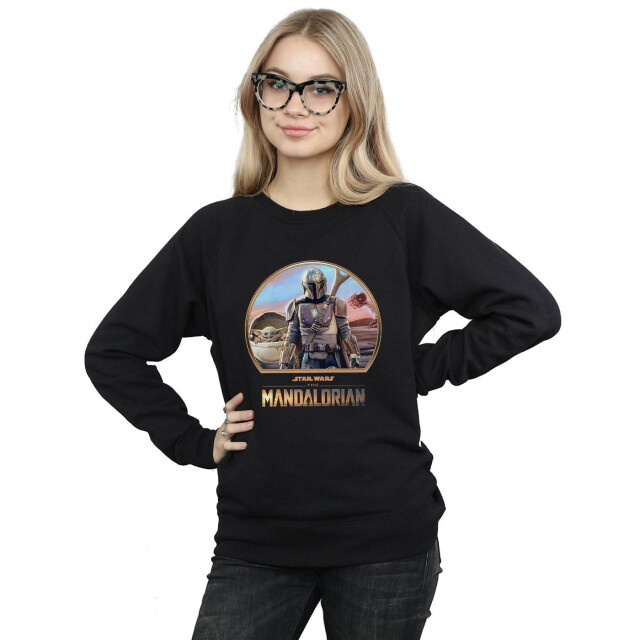 Li-cense Star wars dames the mandalorian mando and the child sweatshirt UTBI38812_black large