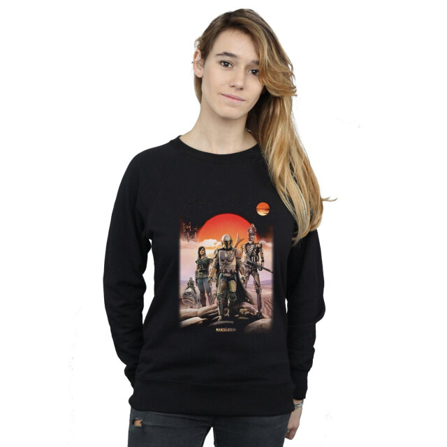Li-cense Star wars dames the mandalorian warriors sweatshirt UTBI38653_black large