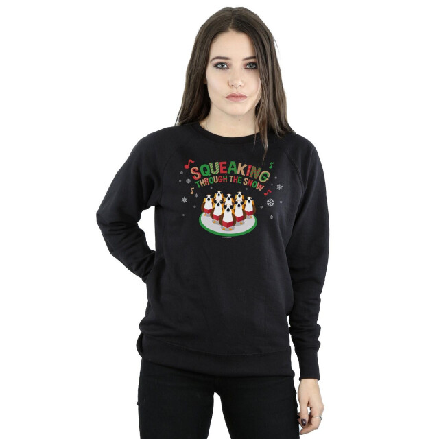 Li-cense Star wars dames the last jedi porgs piepend door de sneeuw sweatshirt UTBI38589_black large