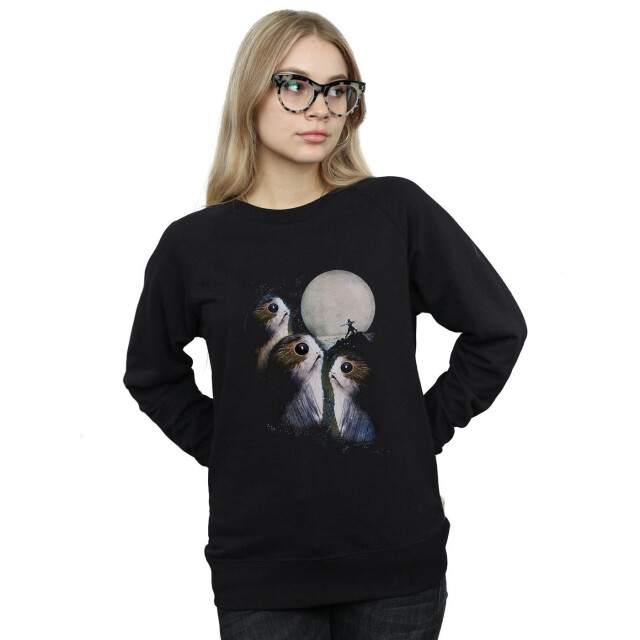 Li-cense Star wars dames the last jedi porgs sunset sweatshirt UTBI38550_black large