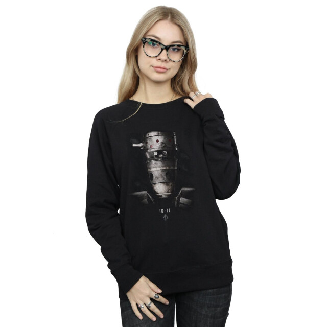Li-cense Star wars dames the mandalorian ig-11 droid poster sweatshirt UTBI38629_black large