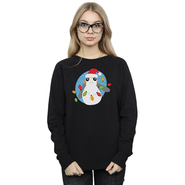 Li-cense Star wars dames the last jedi porg kerstverlichting sweatshirt UTBI38570_black large